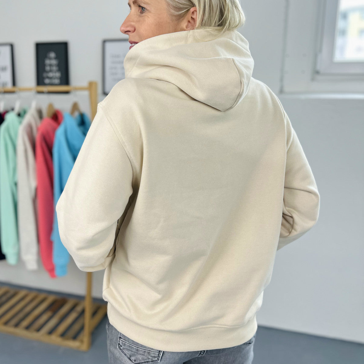 Herzlein® Hoodie in Creme