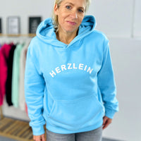 Herzlein® Hoodie in Himmelblau