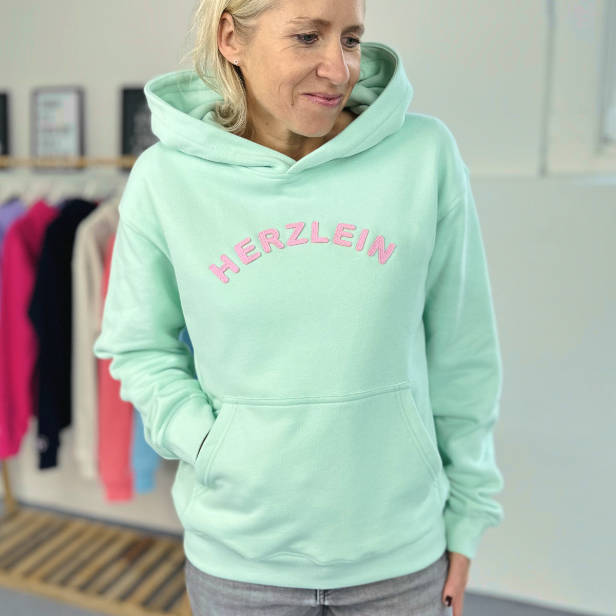 Herzlein® Hoodie in Mint