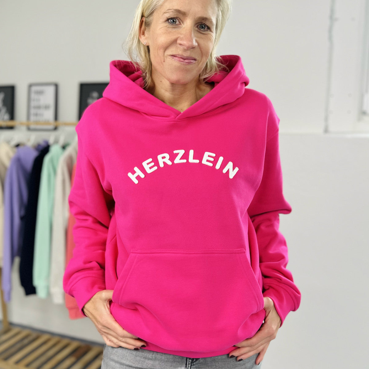 Herzlein® Hoodie in Pink