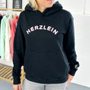 Herzlein® Hoodie in Schwarz