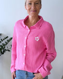 Herzlein® Musselin Bluse "Hibiscus" in Rosa