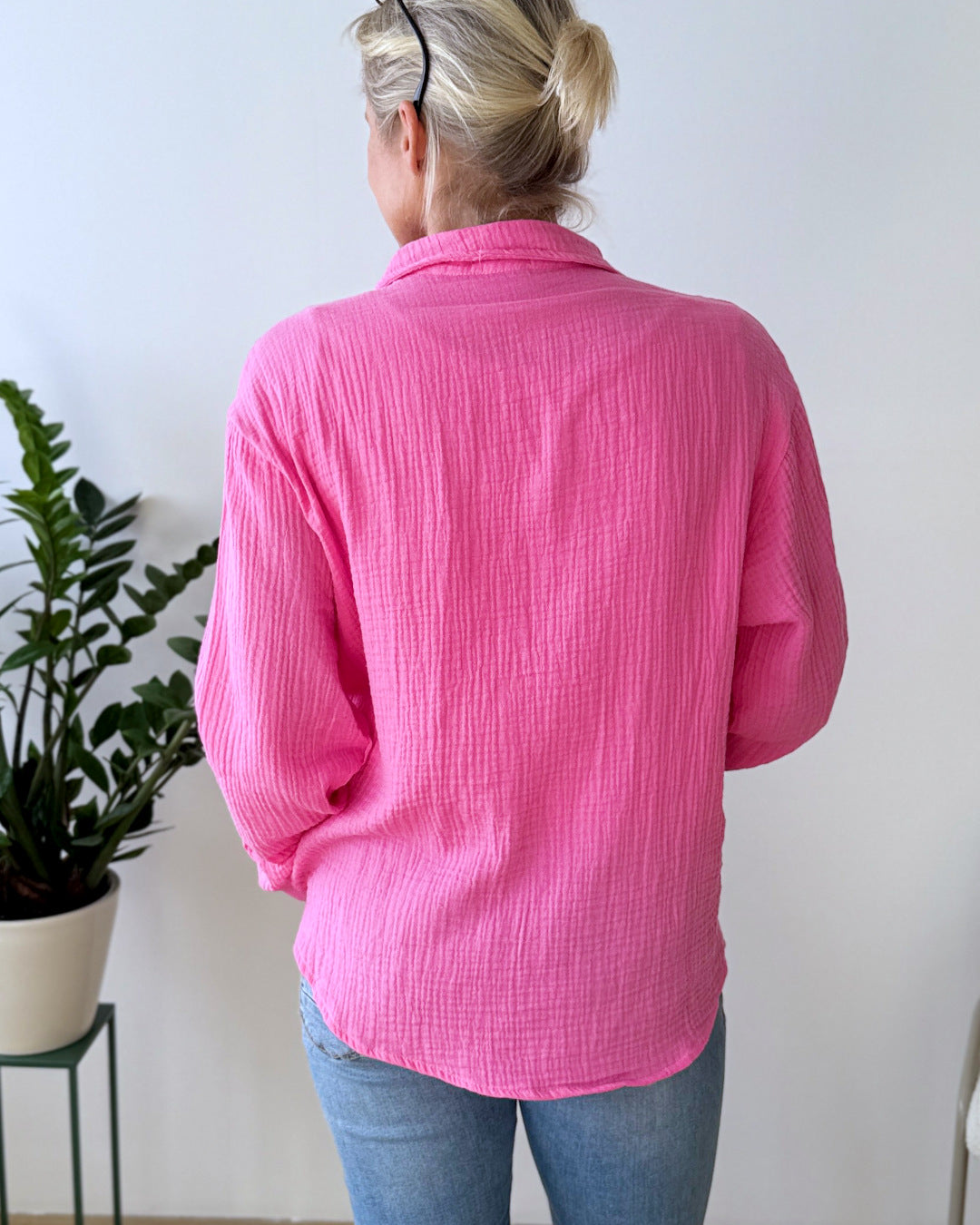 Herzlein® Musselin Bluse "Hibiscus" in Rosa