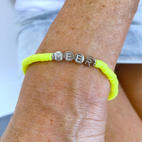 Herzlein® NEON-Armbändchen "MEER" in Gelb