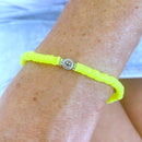 Herzlein® NEON-Armbändchen "Smiley" in Gelb