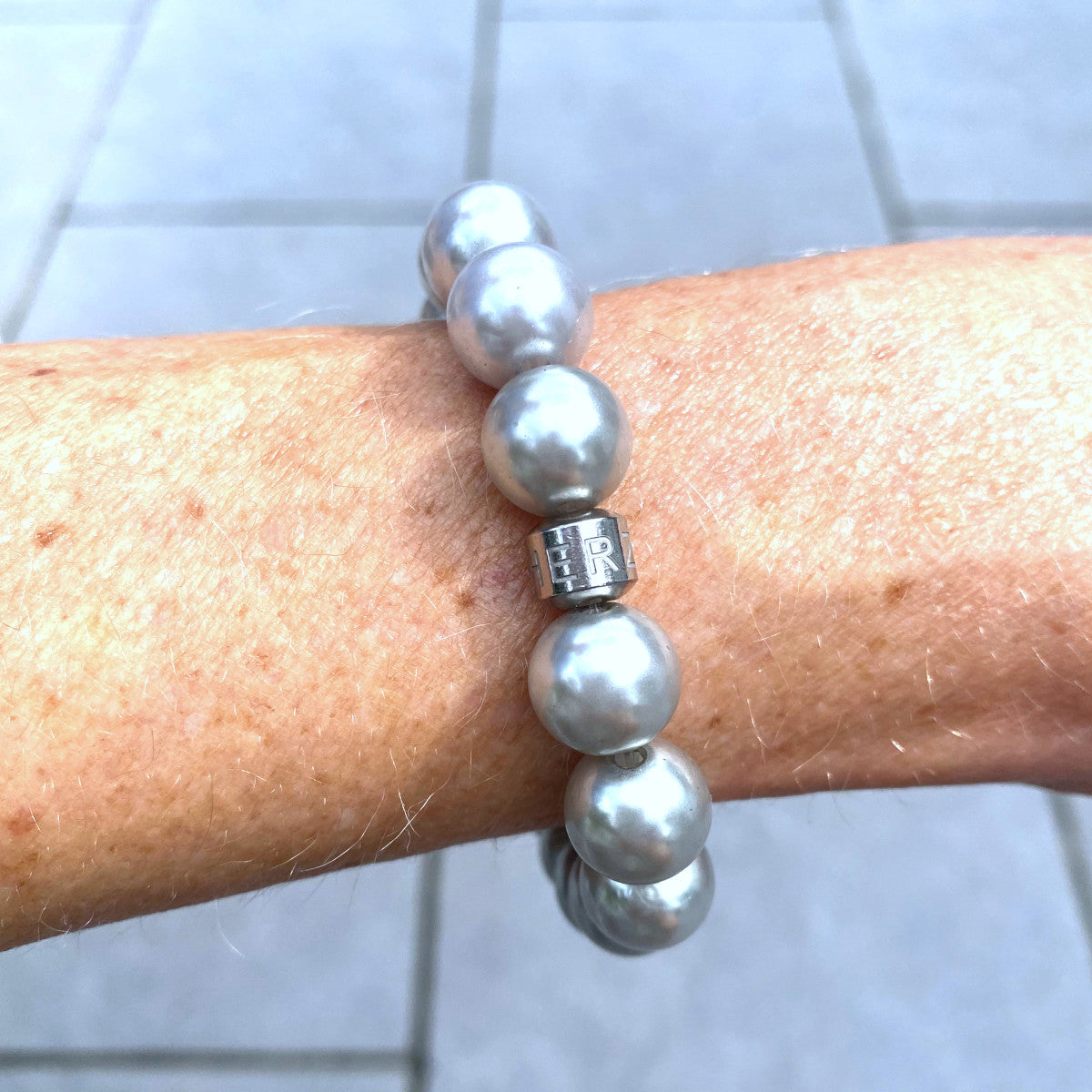 Herzlein® Perlenarmband "Fee" in Silber