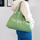 Herzlein® Shopper Tasche in Moosgrün