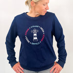 Herzlein® Sweatshirt "Strand" in Navy Blau