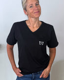 Herzlein® T-Shirt "Butterfly" in Schwarz