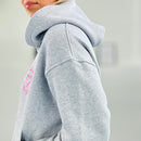 Herzlein® Basic Hoodie in meliertem Dunkelgrau