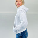 Herzlein® Basic Hoodie in meliertem Hellgrau