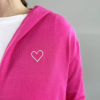 Herzlein® Cardigan in Hot Pink