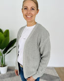 Herzlein® Cardigan Kurz in Grau