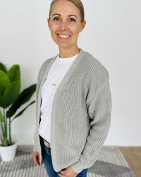 Herzlein® Cardigan Kurz in Grau