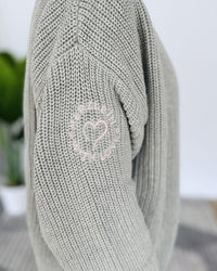 Herzlein® Cardigan Kurz in Grau