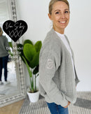 Herzlein® Cardigan Kurz in Grau