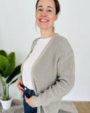 Herzlein® Cardigan Kurz in Grau
