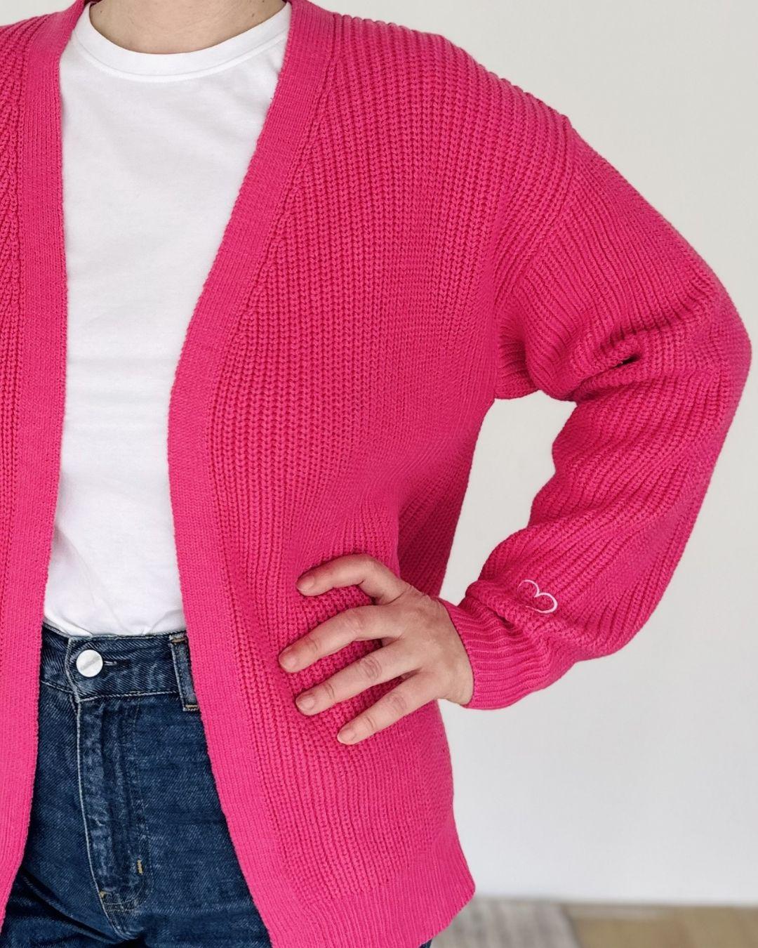 Herzlein® Cardigan Kurz in Pink