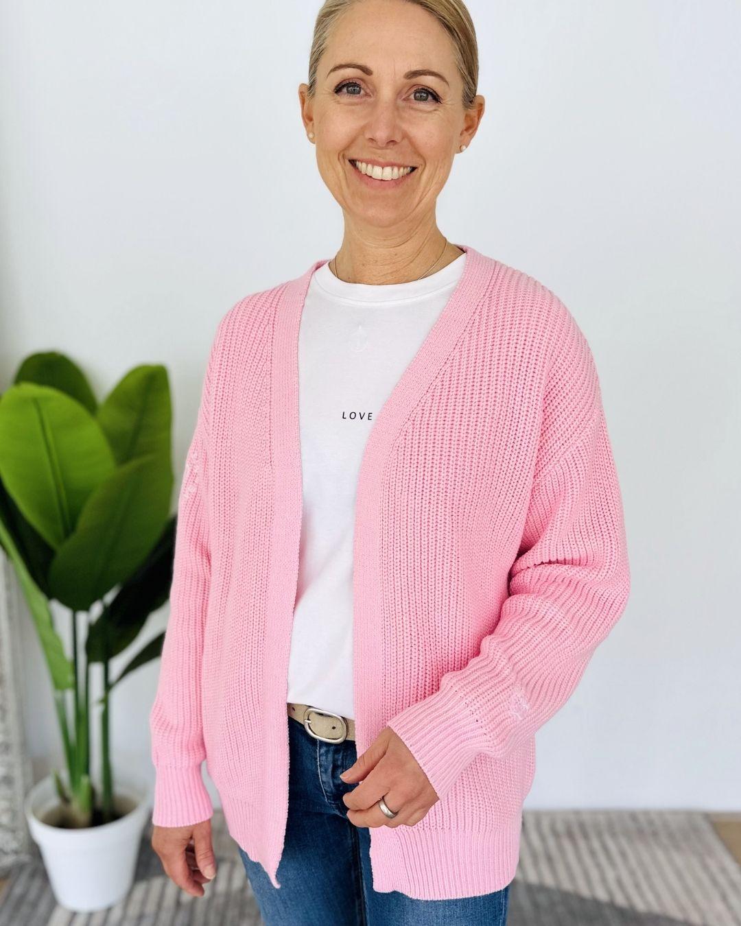 Herzlein® Cardigan Kurz in Rosa