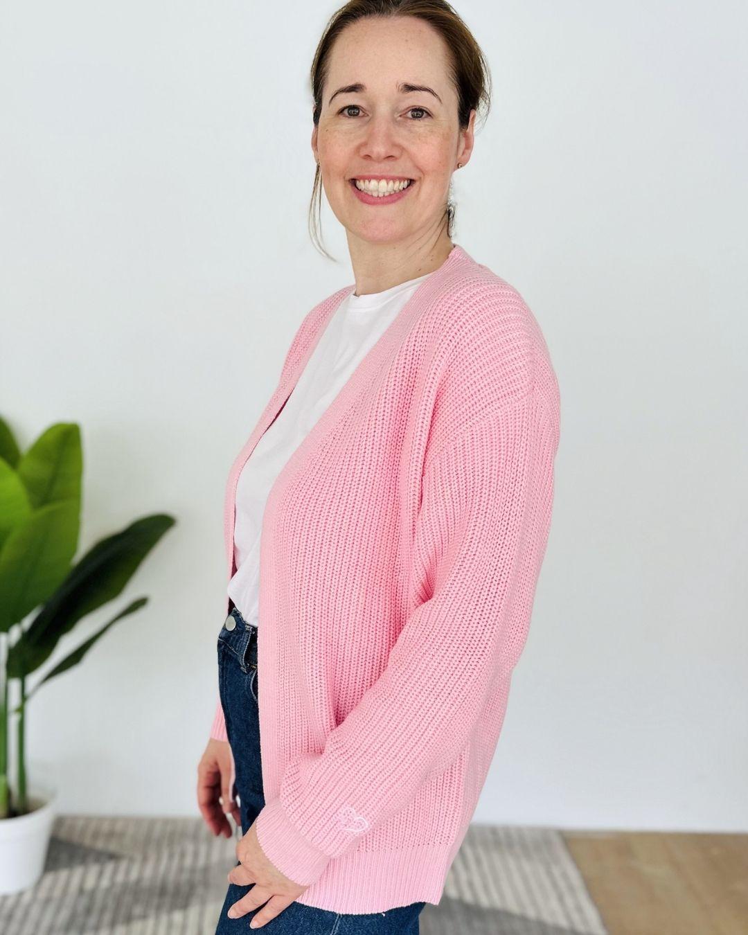 Herzlein® Cardigan Kurz in Rosa