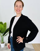 Herzlein® Cardigan Kurz in Schwarz