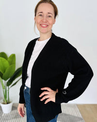 Herzlein® Cardigan Kurz in Schwarz