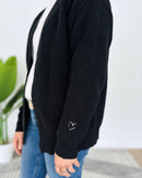 Herzlein® Cardigan Kurz in Schwarz