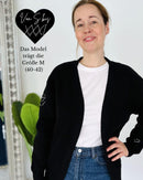 Herzlein® Cardigan Kurz in Schwarz