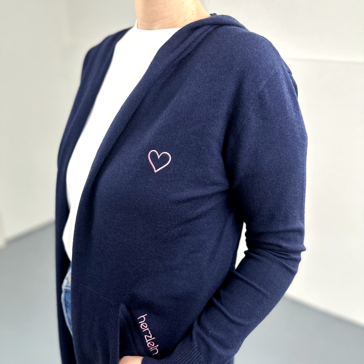 Herzlein® Cardigan in Navy Blau