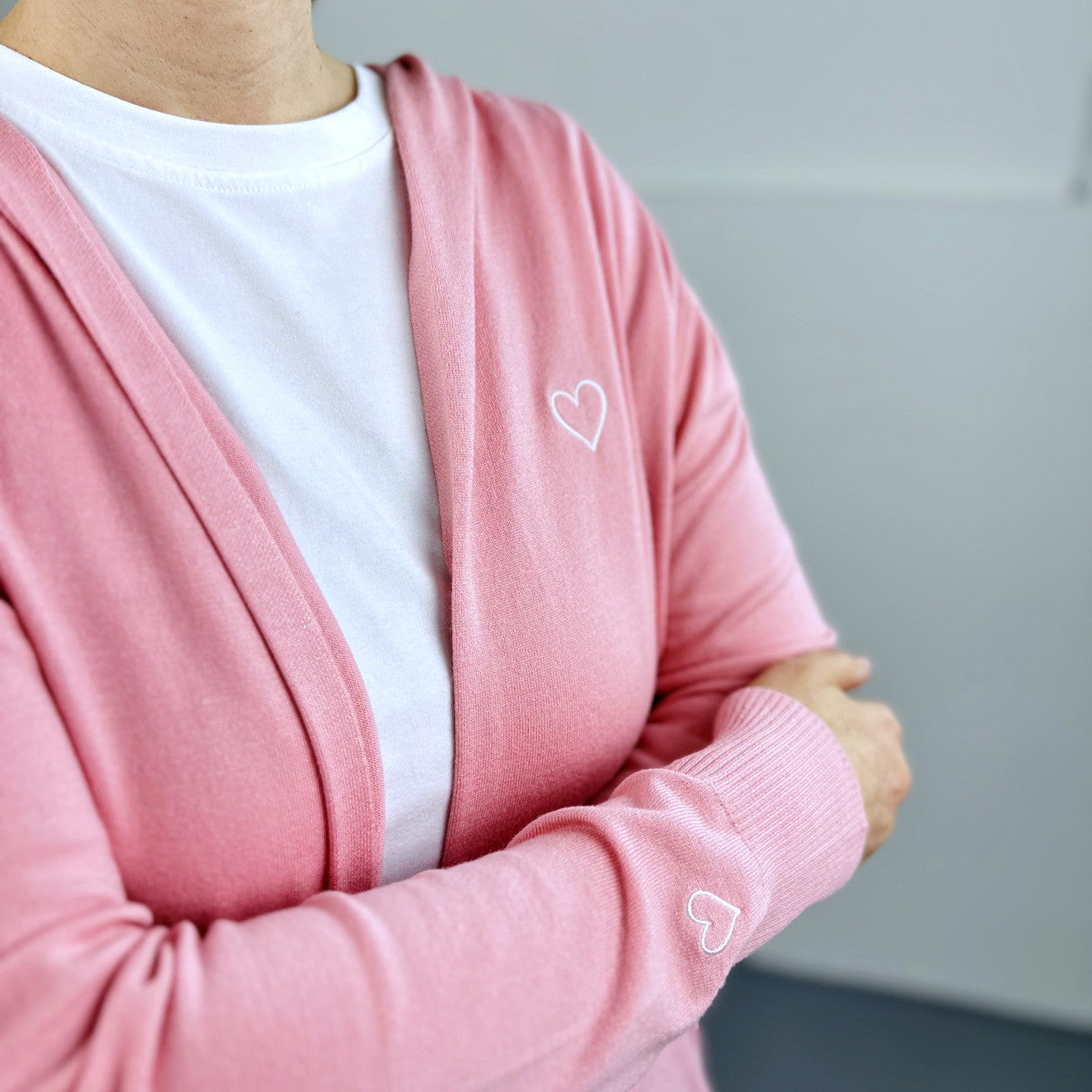 Herzlein® Cardigan in Rosa