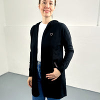 Herzlein® Cardigan in Schwarz