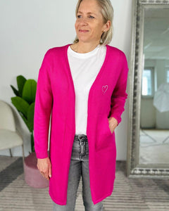 Herzlein® Cardigan "Vanessa" in Fuschia