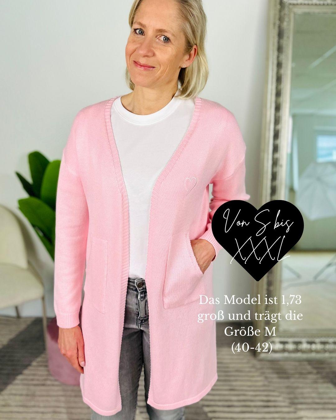 Herzlein® Cardigan "Vanessa" in Rosa