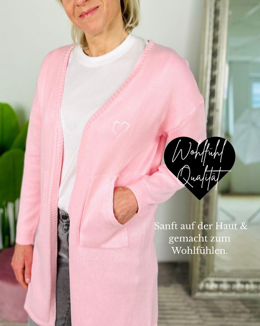 Herzlein® Cardigan "Vanessa" in Rosa