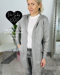 Herzlein® Cardigan in Hellgrau