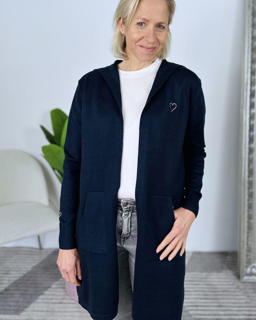 Herzlein® Cardigan in Navy Blau
