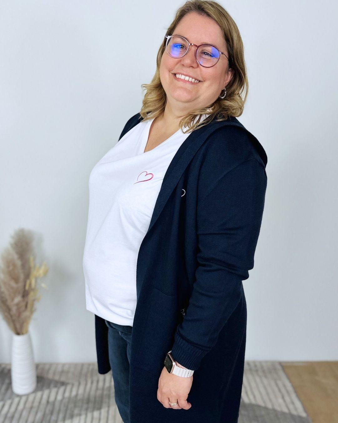 Herzlein® Cardigan in Navy Blau