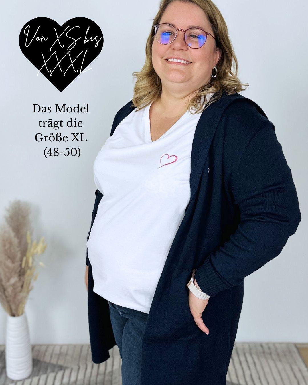  Herzlein® Cardigan in Navy Blau
