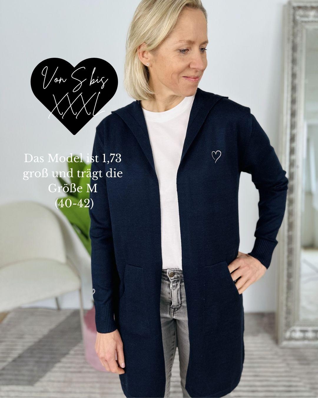 Herzlein® Cardigan in Navy Blau