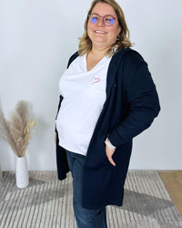  Herzlein® Cardigan in Navy Blau
