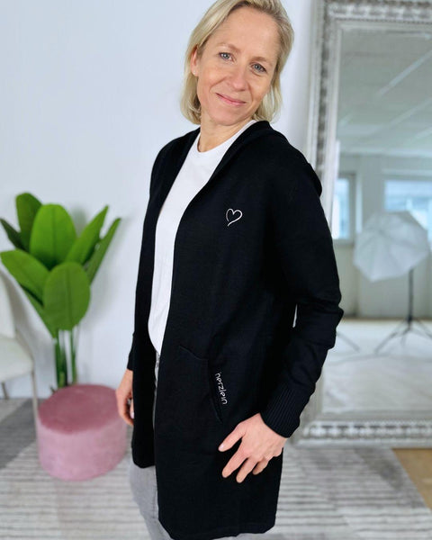 Herzlein® Cardigan in Schwarz