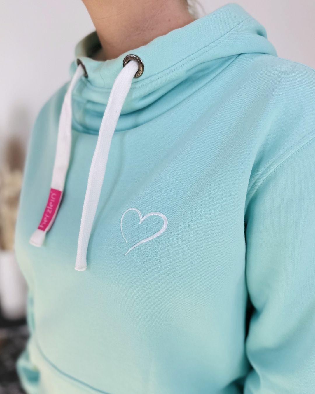 Herzlein® Cosy Hoodie "Herzchen" in Mint