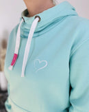 Herzlein® Cosy Hoodie "Herzchen" in Mint