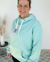 Herzlein® Cosy Hoodie "Herzchen" in Mint
