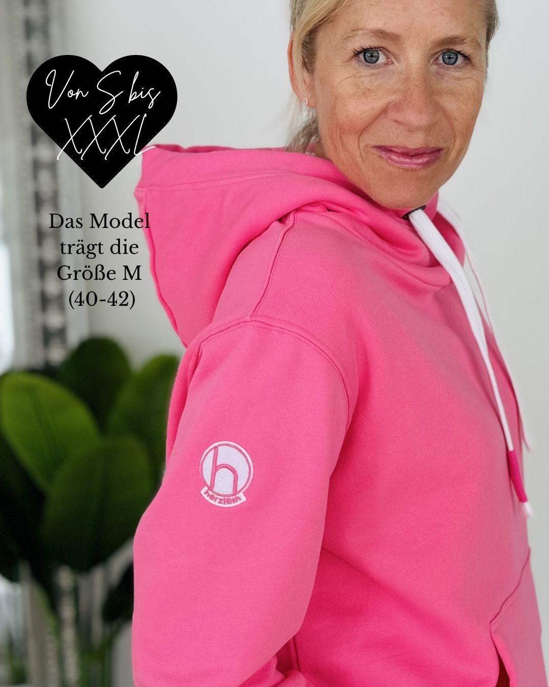 Herzlein® Cosy Hoodie "Herzchen" in Pink