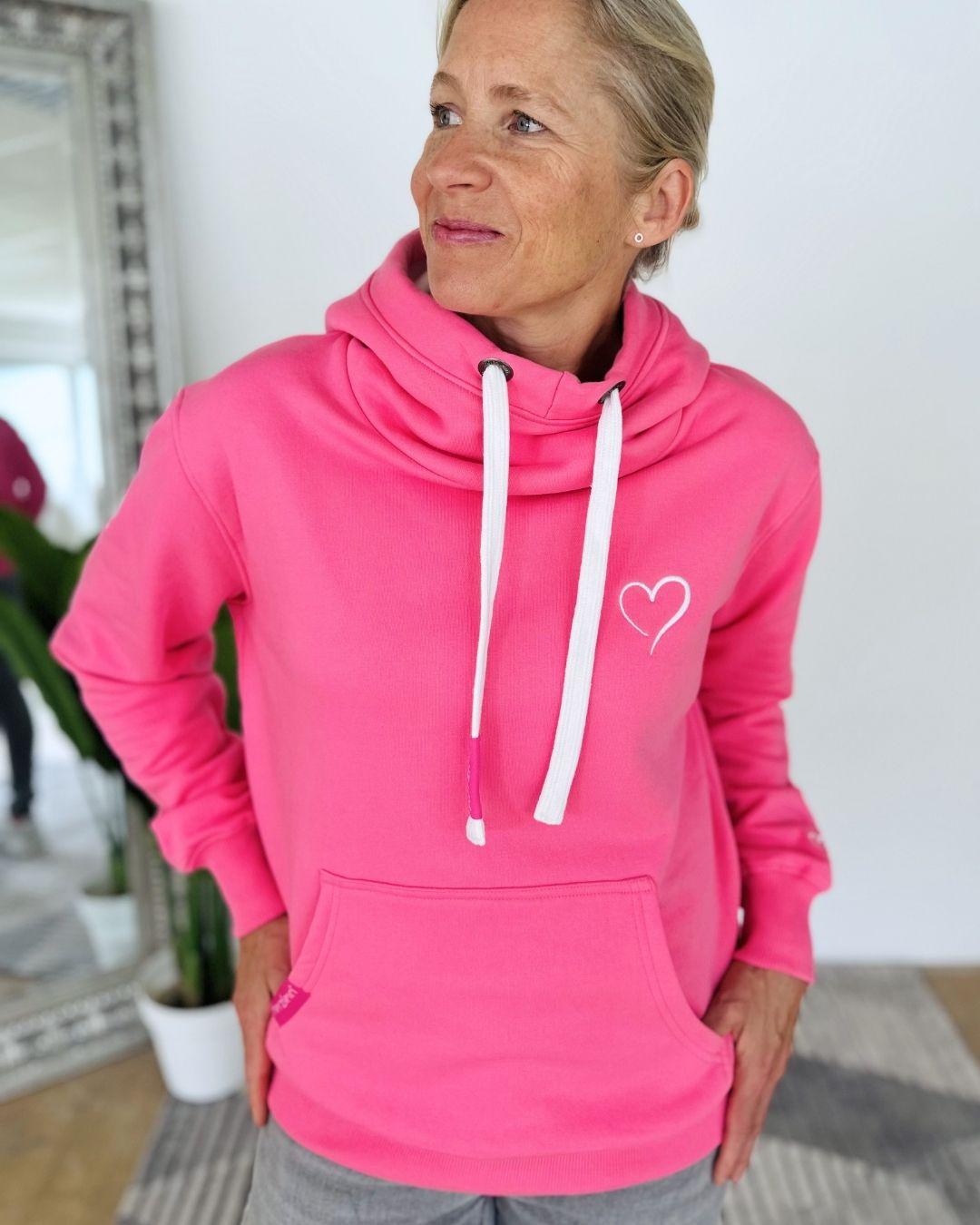 Herzlein® Cosy Hoodie "Herzchen" in Pink