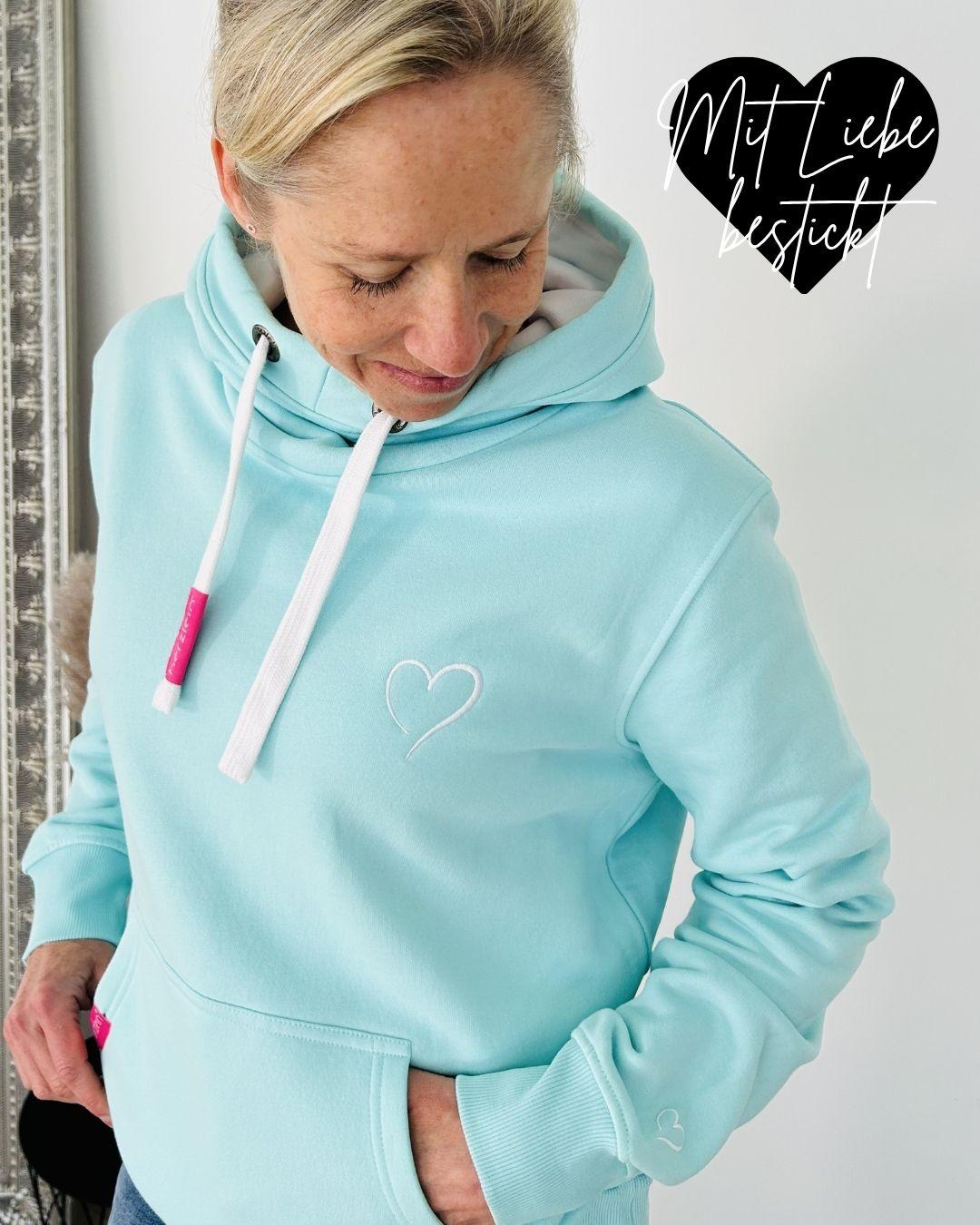 Herzlein® Hoodie "Alpenliebe" in Mint