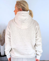 Herzlein® Hoodie "Kaffeeliebe" in Grau meliert