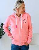 Herzlein® Sweatjacke "Love Hearts" in Coral