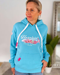 Herzlein® Hoodie "Vintage" in Himmelblau